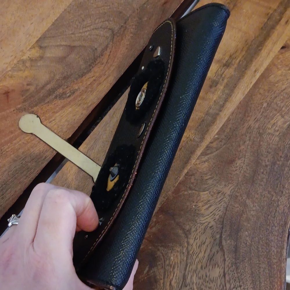 Coach Black Bear Fuzz Slim Envelope Wallet - Picture 12 of 14